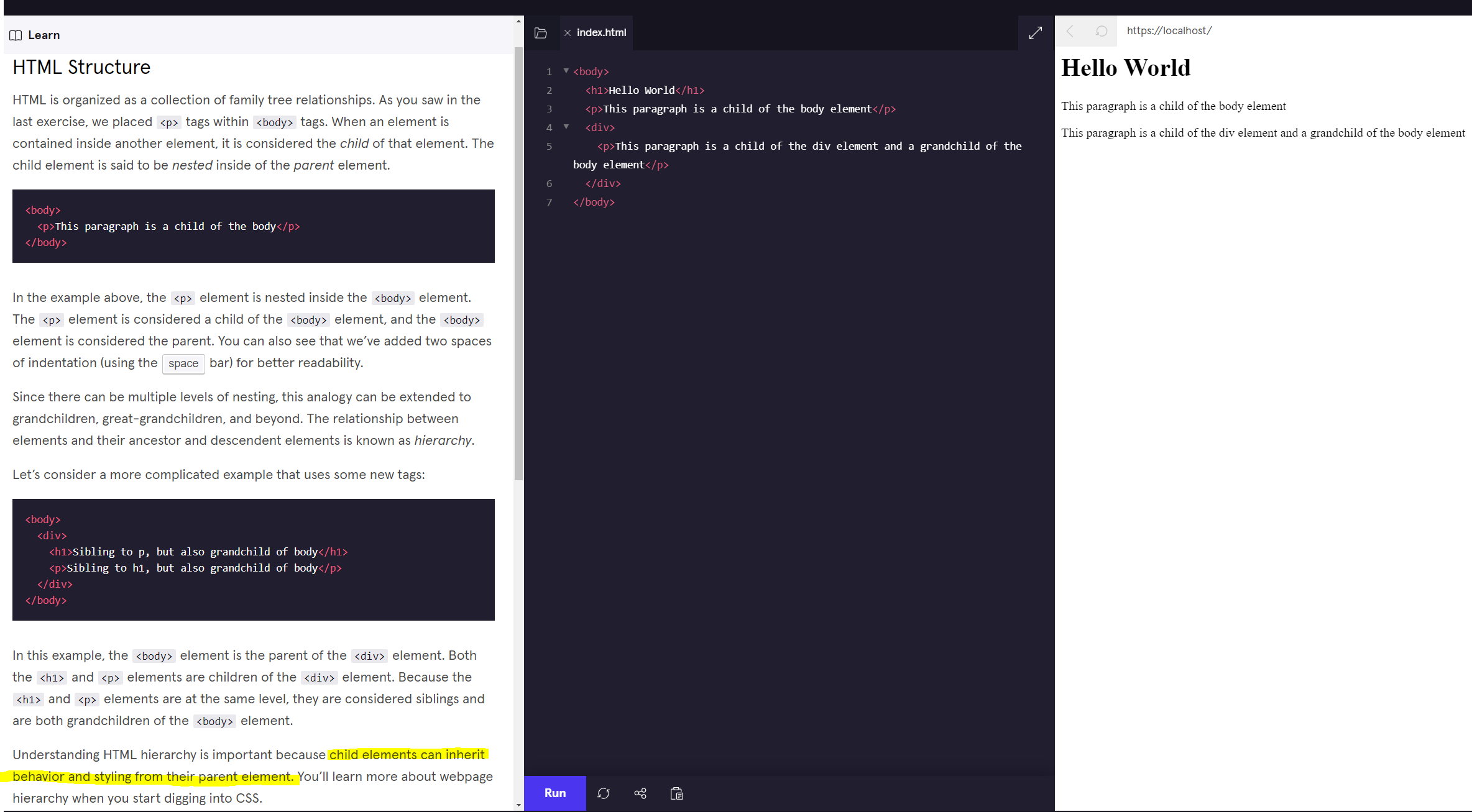 Learn HTML